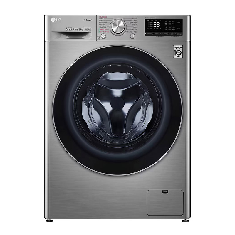 ماشین لباسشویی ال جی R5 ظرفیت 9 کیلویی F4R5BYGSL استیل